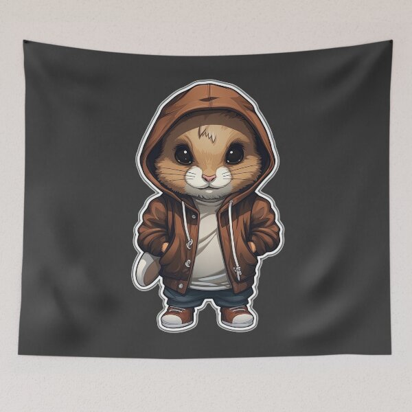Item preview, Cool Lemming in casual clothing designed and sold by Sidewayanimals.