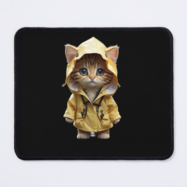 Item preview, Ginger Kitten in a Yellow Raincoat. designed and sold by NewtBoo.