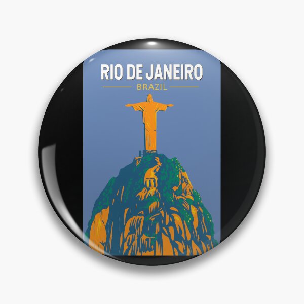 Item preview, Rio De Janeiro Brazil Travel Art Vintage designed and sold by KrisSidDesigns.