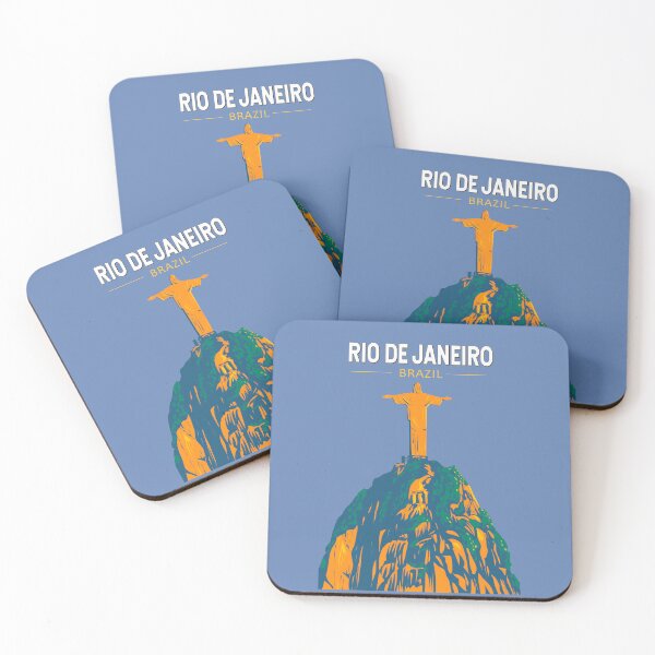 Item preview, Rio De Janeiro Brazil Travel Art Vintage designed and sold by KrisSidDesigns.