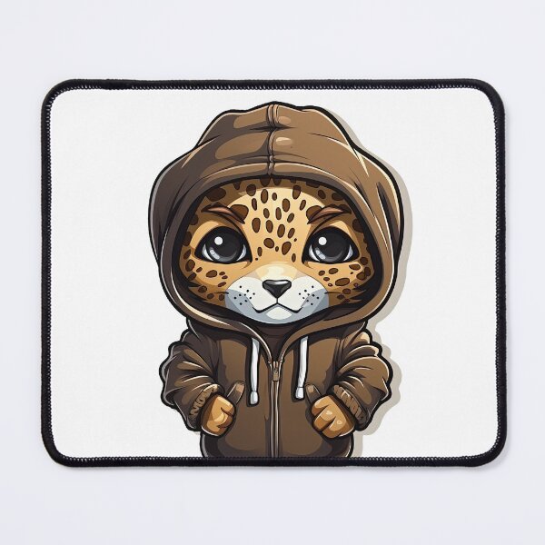 Item preview, Cool Leopard in casual clothing designed and sold by Sidewayanimals.