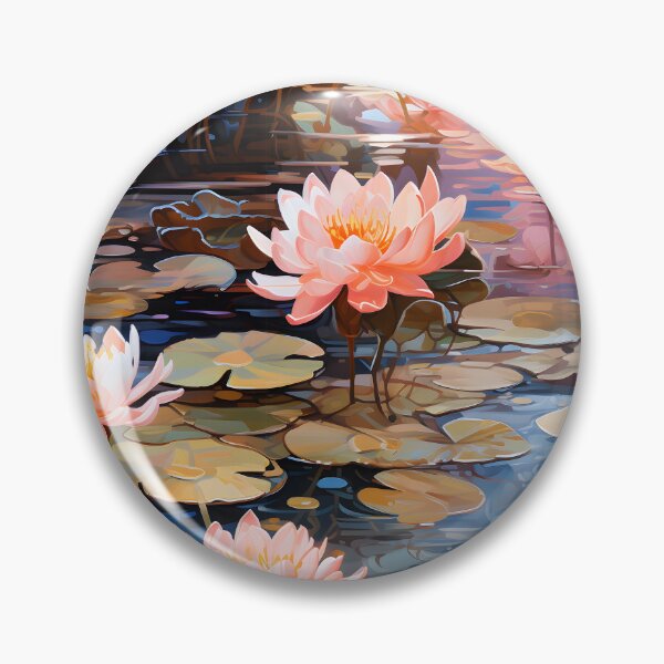 Item preview, Monet Style Water Lilies 15 designed and sold by DigitalPatternx.