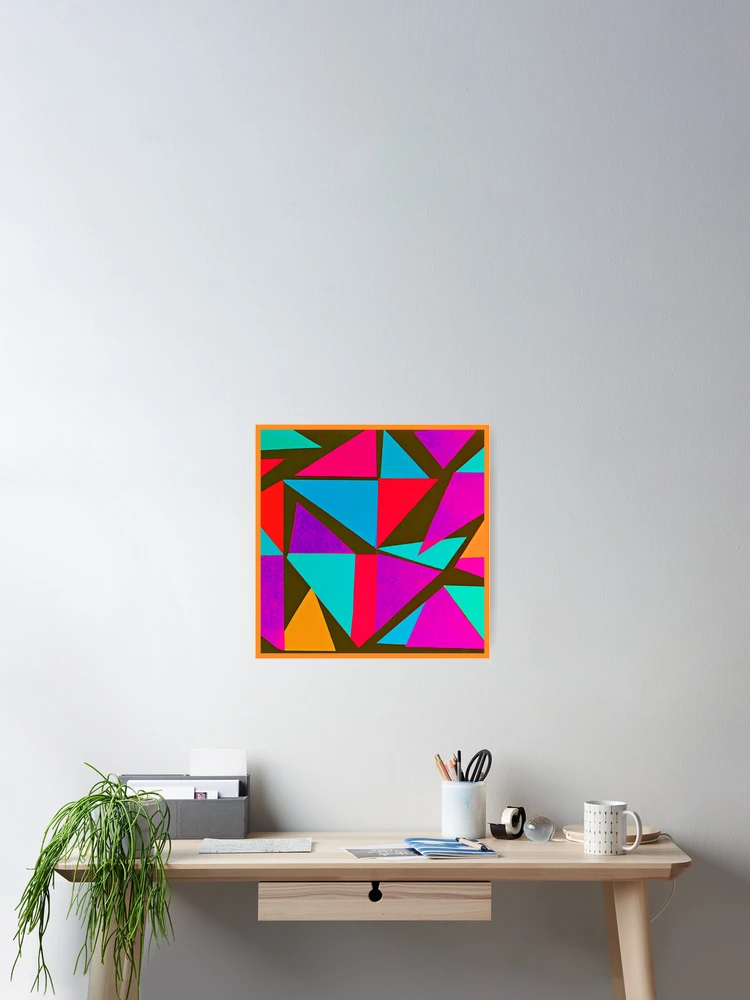 Thumbnail 2 of 3, Poster, Colorful Pattern Fun designed and sold by Health And Fitness Posts e-Store.