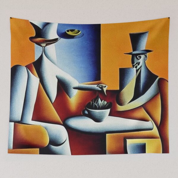 Item preview, At the Cafe designed and sold by George Hutton Hunter.
