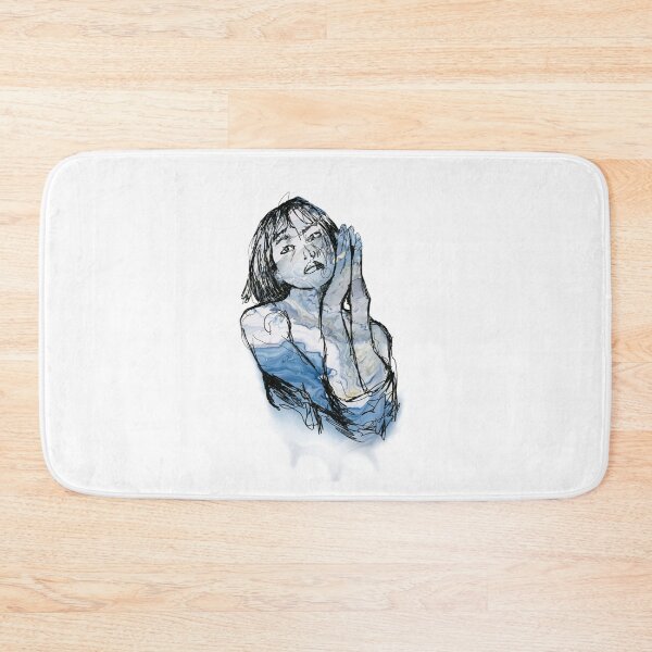 Item preview, Abstract Line Portrait with Watercolor Splash  designed and sold by SteviInkAtelier.