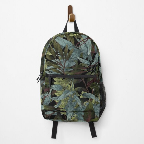 Item preview, Forest leaves on black designed and sold by orsinha.