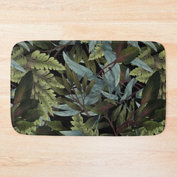 Item preview, Forest leaves on black designed and sold by orsinha.