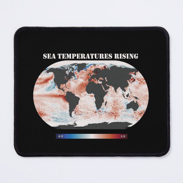 Item preview, Climate Change: Sea Surface Temperatures are Rising in Patriotic colors 2 designed and sold by DreamingBeetle.