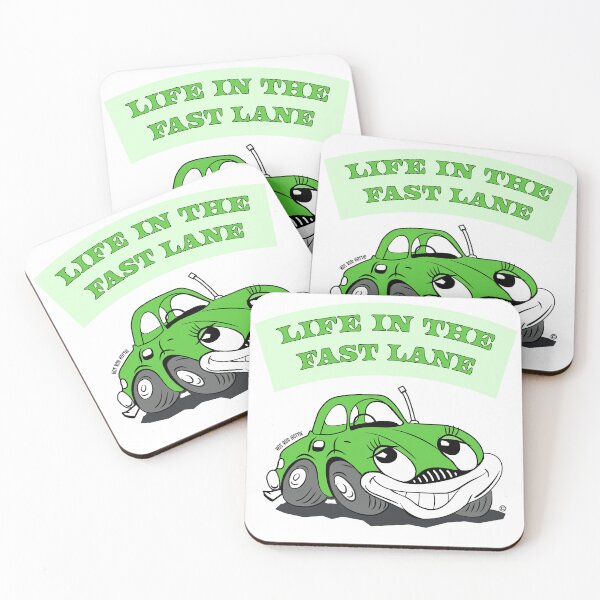 Item preview, Life In The Fast Lane Cartoon Car designed and sold by MorrisseyOC.
