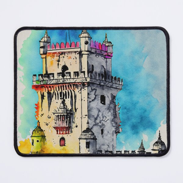Item preview, Belém Tower, Lisbon - Cities and Places - Watercolor Collection designed and sold by monkeybusiness.pt.