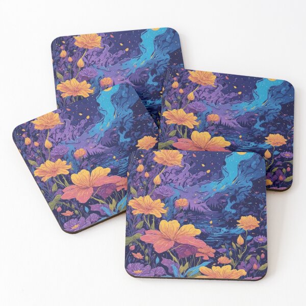 Item preview, Dreamy Flower Night Sky designed and sold by MYSLc.