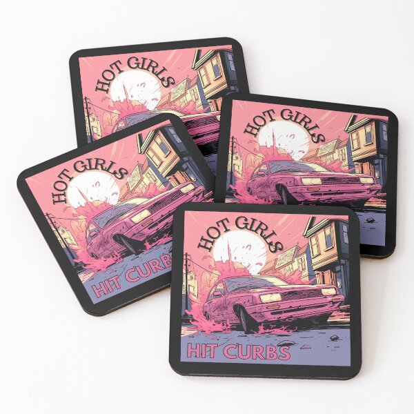 Item preview, Hot Girls Hit Curbs designed and sold by Lab4YourStyle.