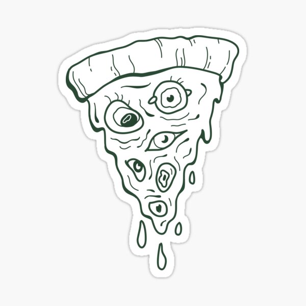 Biblically Accurate Pizza (Light) Sticker