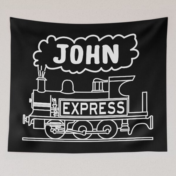Item preview, John Boys Name Steam Train Locomotive designed and sold by Maljonic.