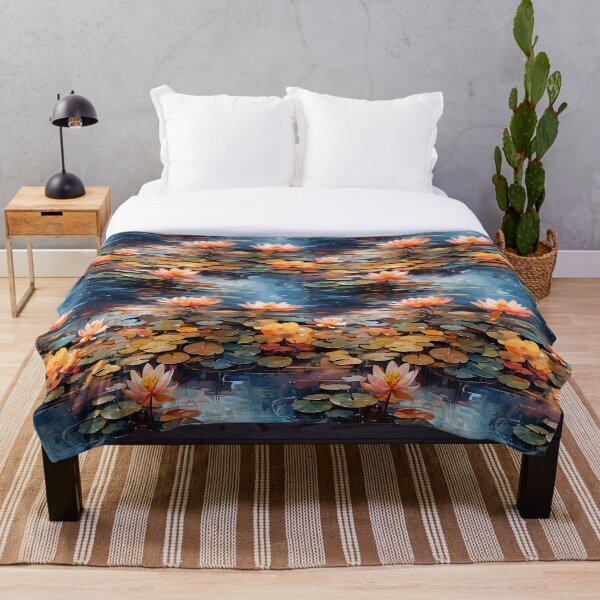 Item preview, Monet Style Water Lilies 17 designed and sold by DigitalPatternx.