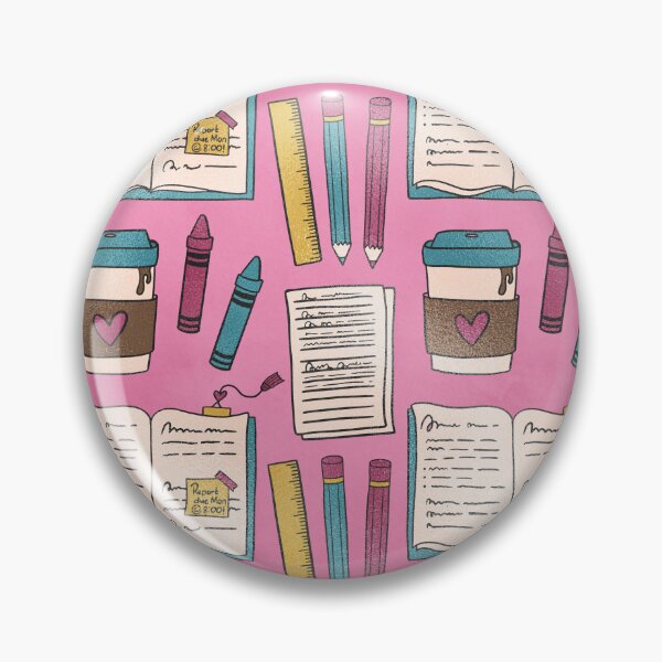 Item preview, Back To School Teachers Students Gifts Books Pencils Coffee Pattern designed and sold by UniQueensShop.