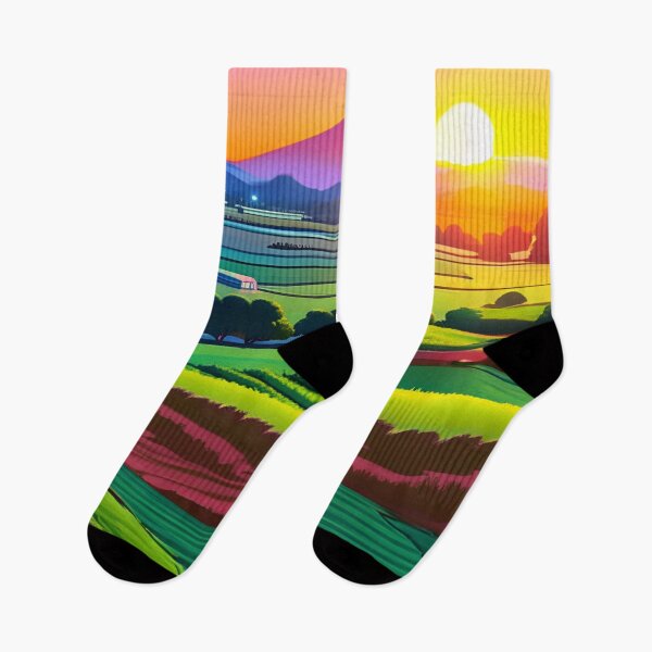 Item preview, Japan Countryside Fields and Flowers Sunset Fantasy designed and sold by diamondmilk.