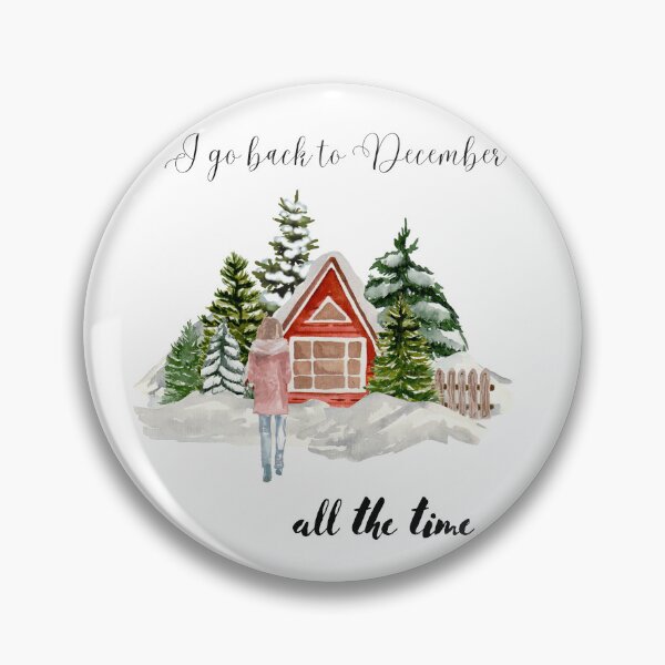Item preview, December cottagecore watercolor designed and sold by hashtaghedgehog.