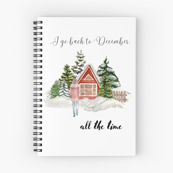 Item preview, December cottagecore watercolor designed and sold by hashtaghedgehog.