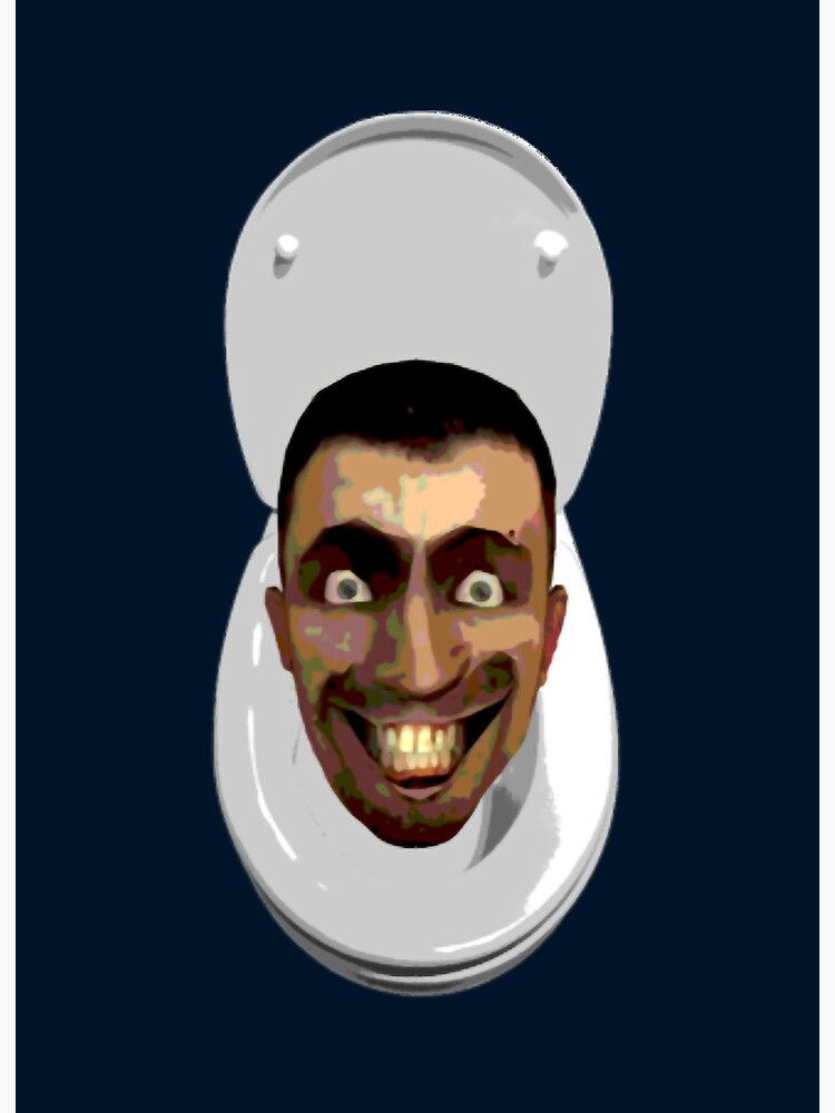 Skibidi toilet Funny Face | Art Board Print