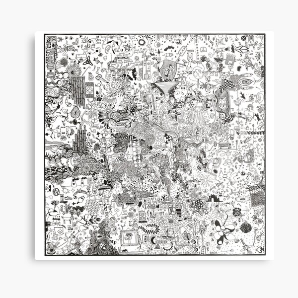 when you go round a corner and fall into a bin Metal Print