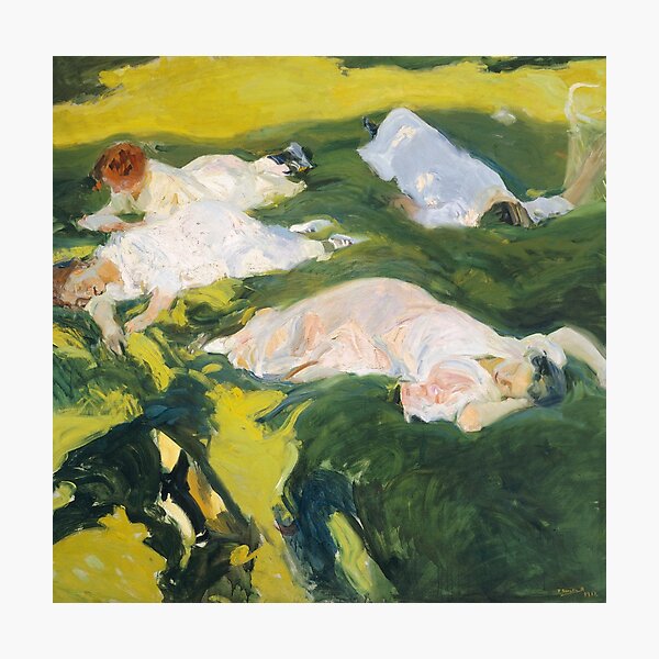 Item preview, La Siesta by Joaquin Sorolla, 1911 designed and sold by Vintage Wall Art.