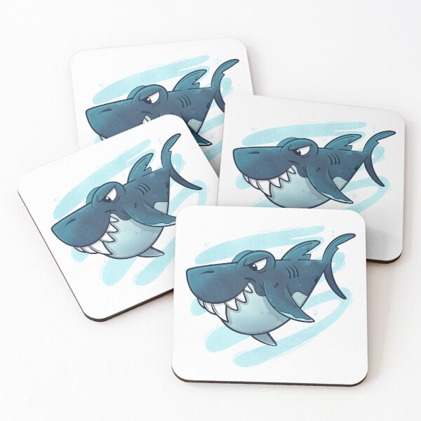 Item preview, Grumpy Cartoon Shark designed and sold by Nicole Moellner.