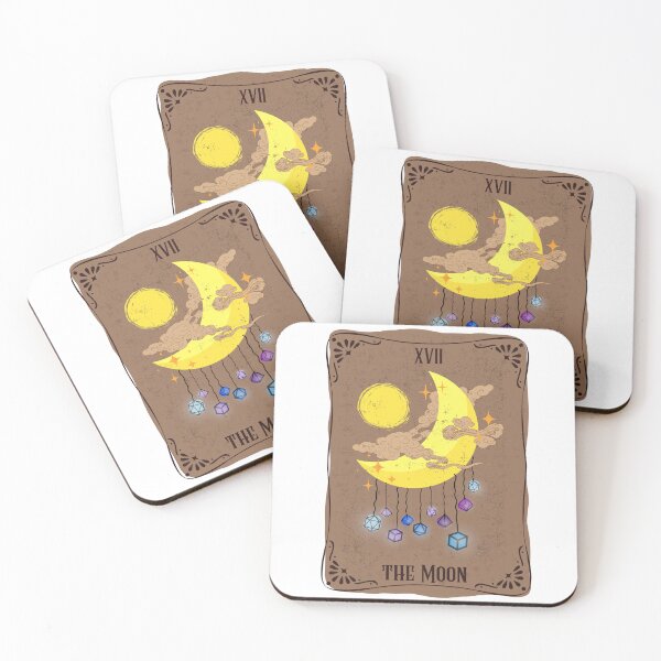 Item preview, The Moon Dice Tarot Card designed and sold by kella-bella21.