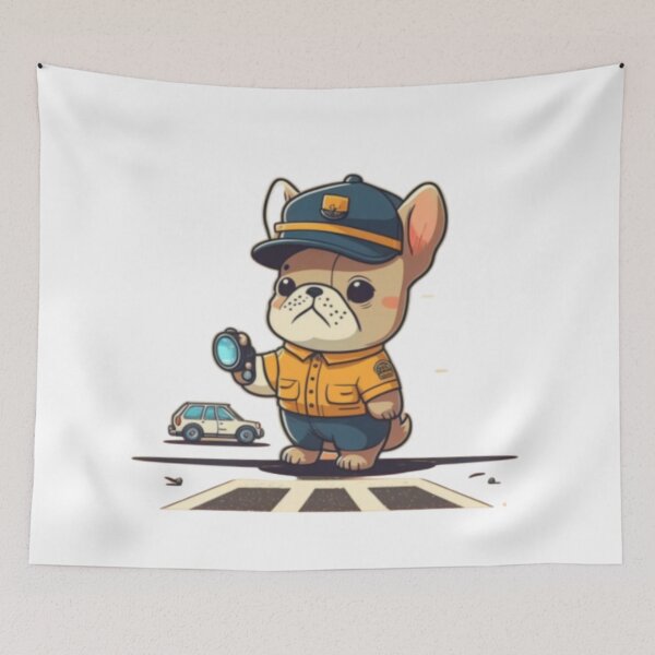 Item preview, Frenchie the Traffic Guard French Bulldog designed and sold by PetsEnough.