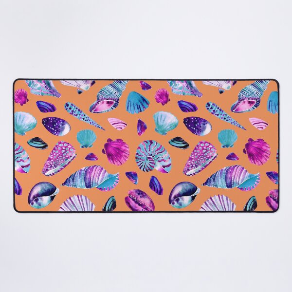 Item preview, Purple & Blue Shells Watercolor Orange designed and sold by SandraArtStudio.