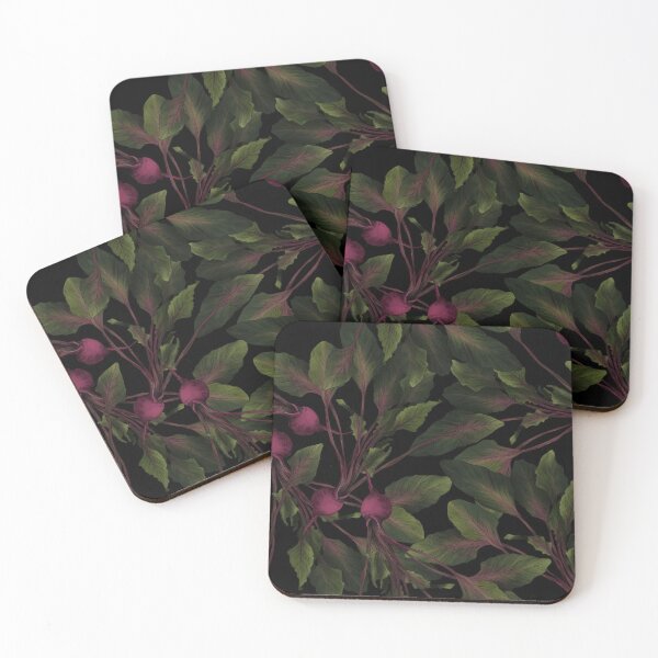 Item preview, Red beet vegetable nature pattern designed and sold by orsinha.