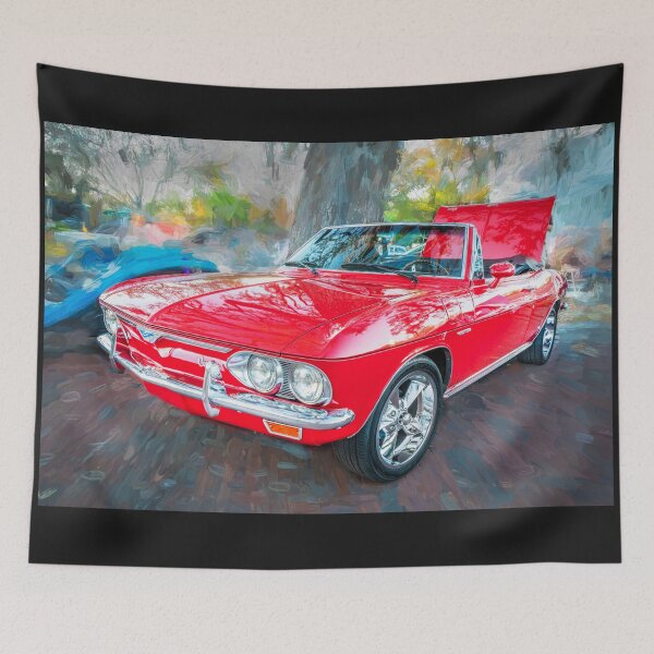 Item preview, 1965 Red Chevrolet Corvair Corsa Convertible X107 designed and sold by RichFrancoCars.