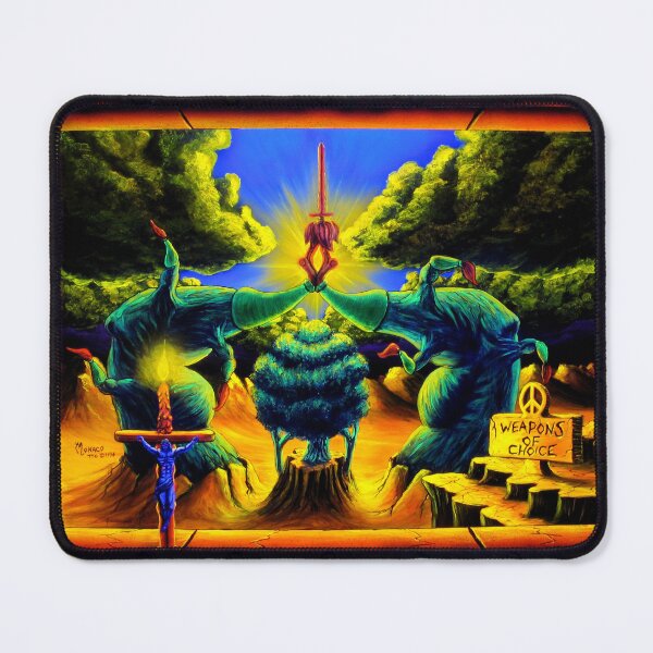 Item preview, Cool Blacklight Trippy Hippie Peace Jesus Psytrance Surrealism designed and sold by Vincent Monaco.
