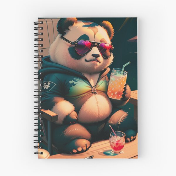 Item preview,  A cute and cool panda having a drink in the sun designed and sold by Pelzi100.