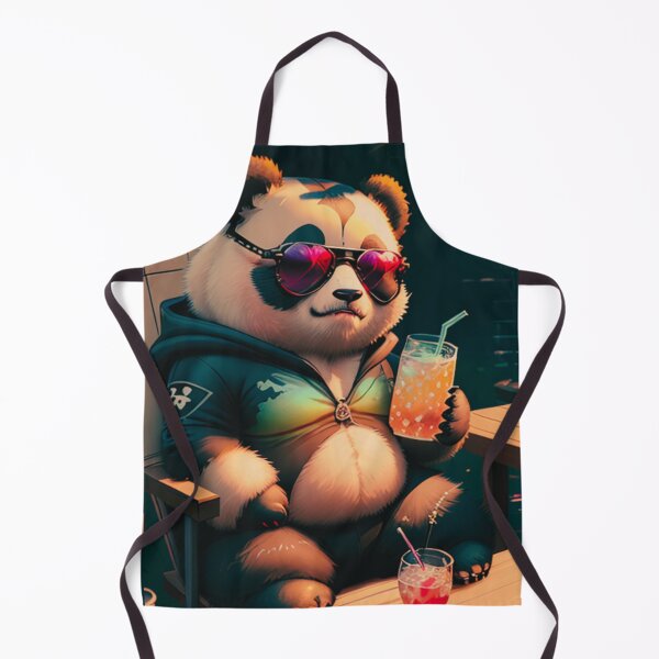 Item preview, A cute and cool panda having a drink in the sun designed and sold by Pelzi100.