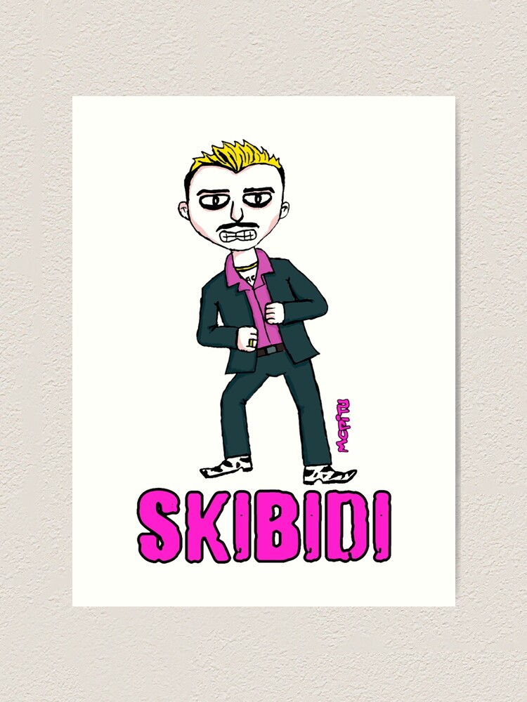 Skibidi toilet Funny Face  Art Print for Sale by kiepcho5
