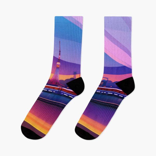 Item preview, Tokyo Lofi Chill Dreamy Cityscape at Sunset designed and sold by diamondmilk.
