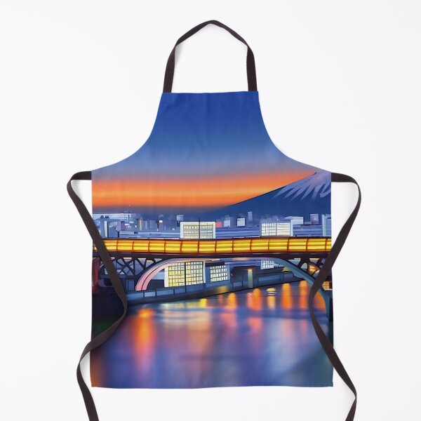 Item preview, Japan Train Bridge Sunset Fantasy designed and sold by diamondmilk.