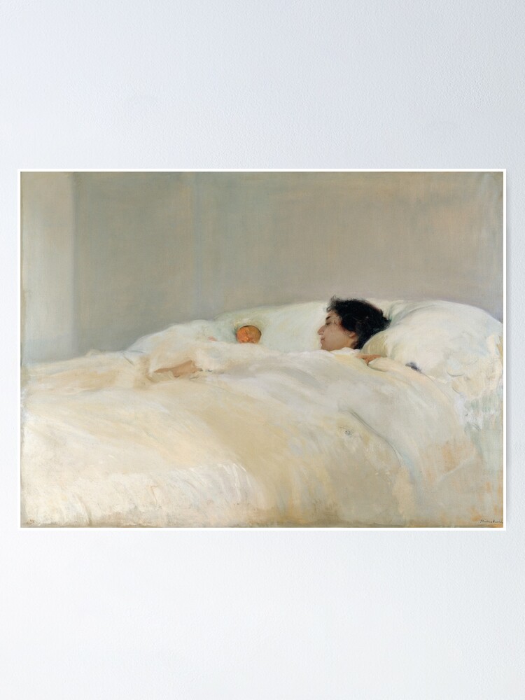 Alternate view of Mother by Joaquin Sorolla, 1895 Poster