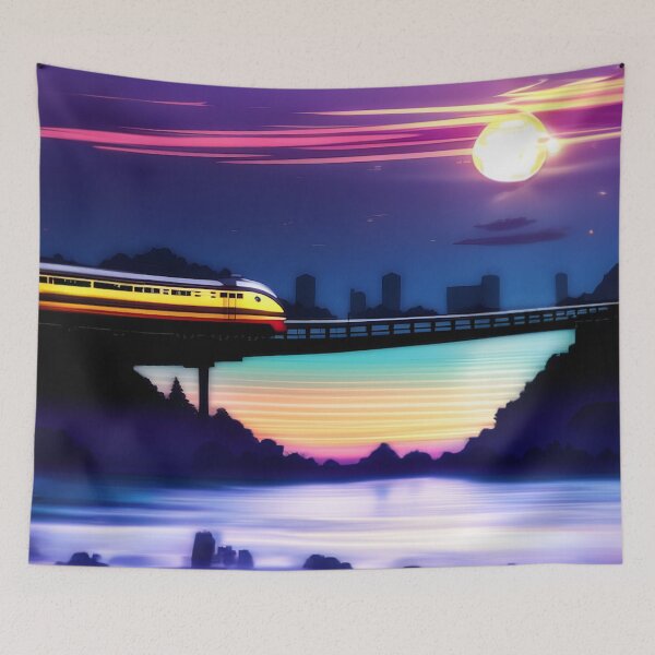 Item preview, Japan Train Subway Sunset Fantasy designed and sold by diamondmilk.