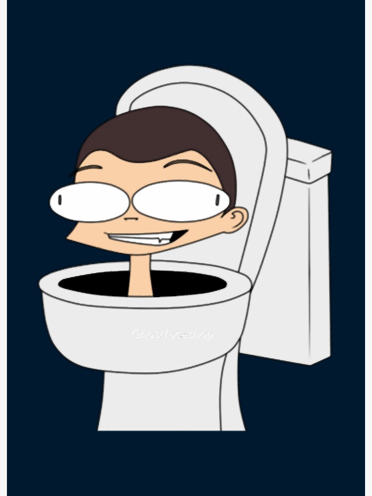 Skibidi toilet Funny Face | Art Board Print