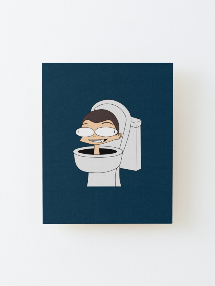 Skibidi toilet Funny Face | Art Board Print
