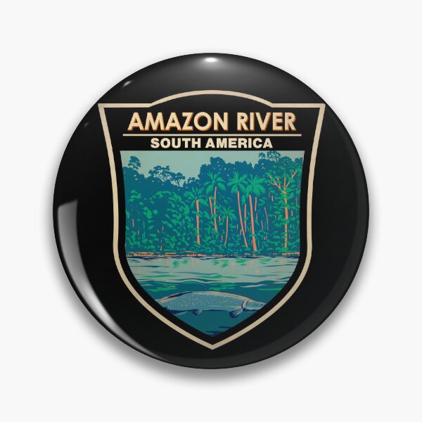Item preview, Amazon River South America Badge designed and sold by KrisSidDesigns.