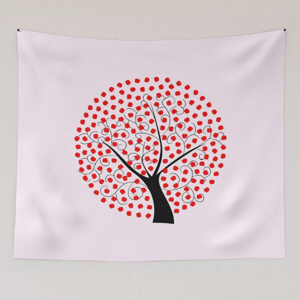 Item preview, Apple Tree with Red Apples designed and sold by Jeallan Designs.
