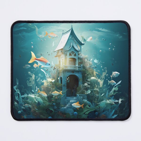 Item preview, Underwater Castle Magic: Aqua Allure Tee designed and sold by AdiRemba.