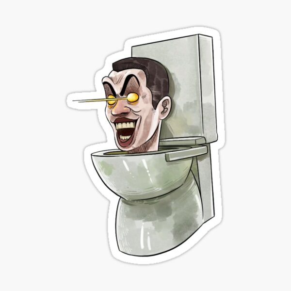 "skibidi toilet" Sticker for Sale by kiepcho5 Redbubble