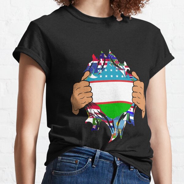 Tight Sports T-shirt Uzbekistan Flag Uzbek 3D For Men Women Tees