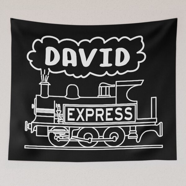 Item preview, David Boys Name Steam Train Locomotive designed and sold by Maljonic.