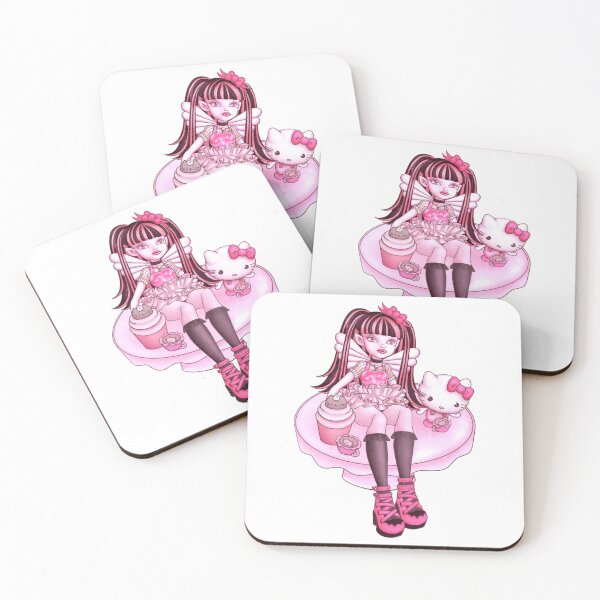Item preview, Kawaii pastel goth vampire kitten tea time designed and sold by GeorgineButcher.