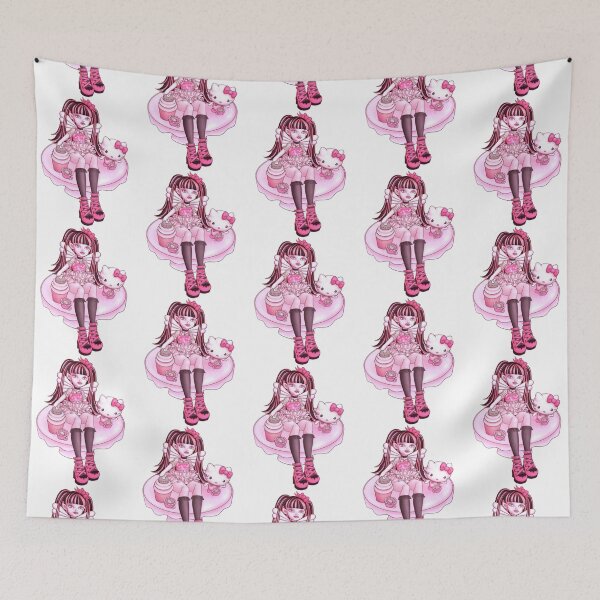 Item preview, Kawaii pastel goth vampire kitten tea time designed and sold by GeorgineButcher.